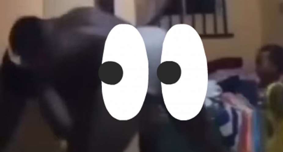 Parents spotted fighting as child cries helplessly