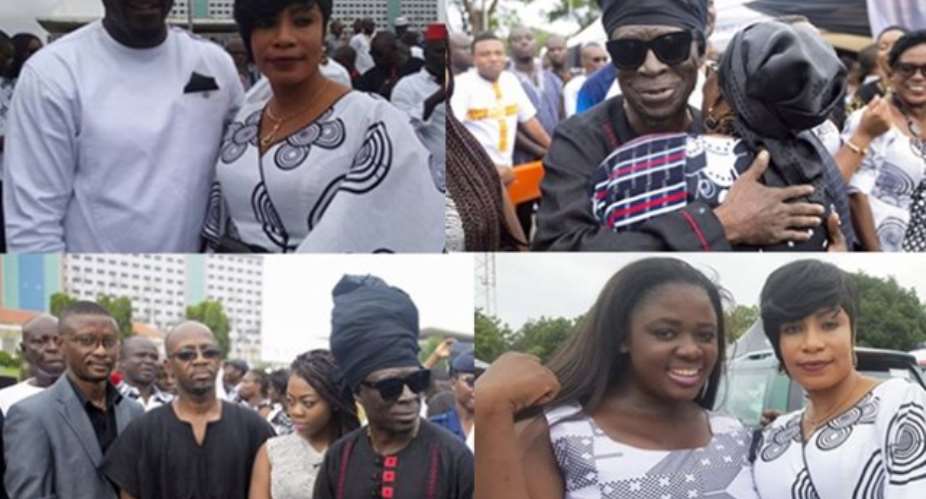 Photos: Celebrities at Prez Mahama's mum's funeral