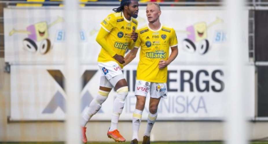 Ex-Hearts of Oak striker Kwame Kizito scores to save Falkenbergs FF from home defeat