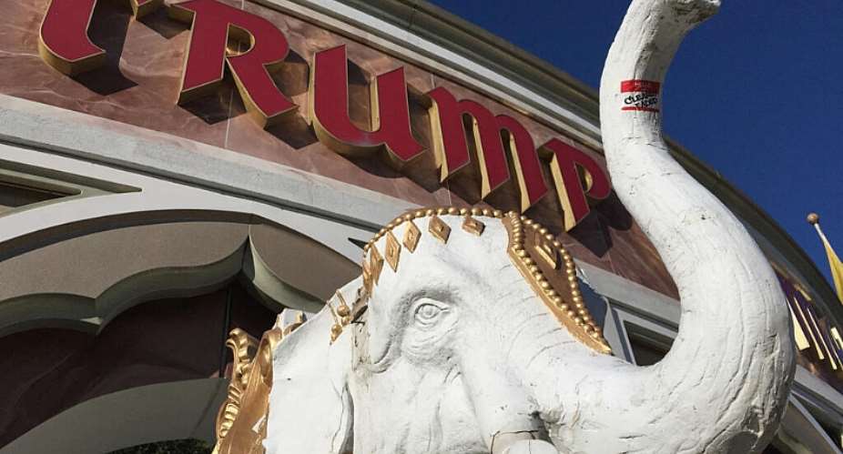 File photo: The Trump Taj Mahal casino sits along the boardwalk on August 28, 2015 in Atlantic City, New Jersey. -  John Moore, Getty Images via AFP
