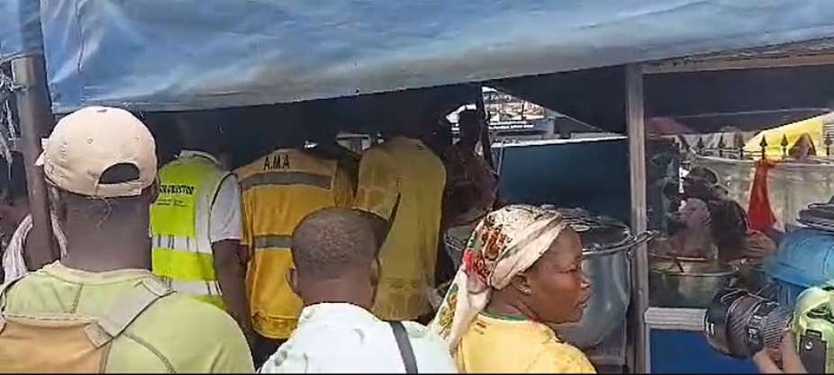 AMA fines Rawlings Park food vendors GH¢1,000 each for defying National Sanitation Day directive