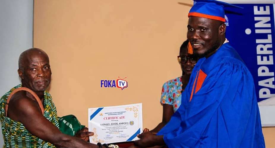 Good Health Physiotherapy Honour Raphael Asare Ampofo at Graduation Ceremony in Somanya