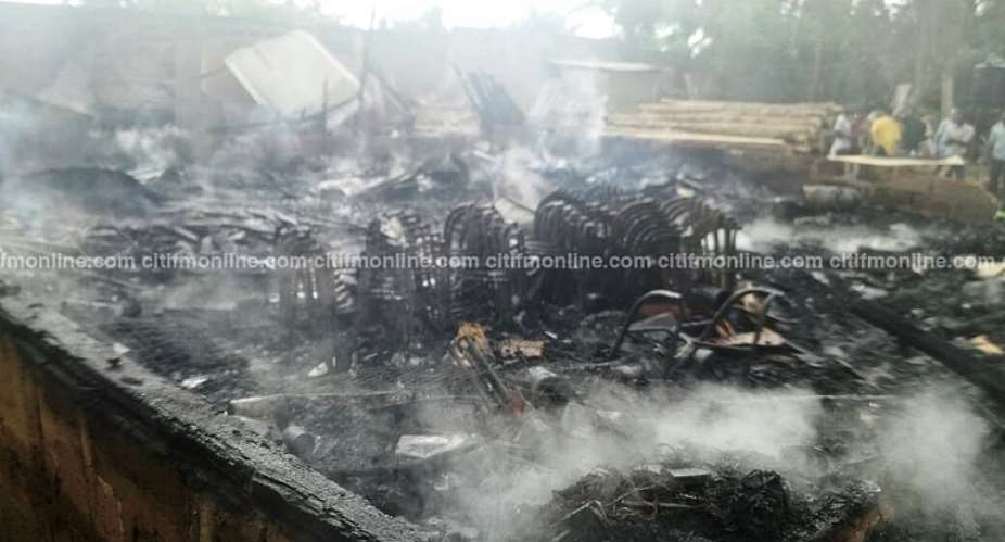 Two escape death in Koforidua fire