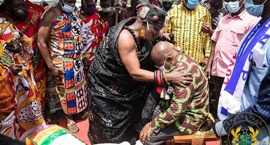 Akufo-Addo Gets 'Chief Of Development And Truth' Title From Ekumfi Chiefs