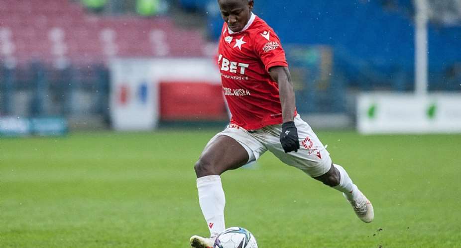 Ghana attacker Yaw Yeboah nets spectacular goal for Wisla Krakow in delightful away win