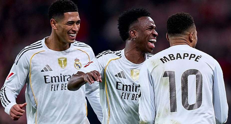Getty ImagesImage caption: Jose Mourinho says Jude Bellingham, Vinicius Jr and Kylian Mbappe are not incompatible together in a team