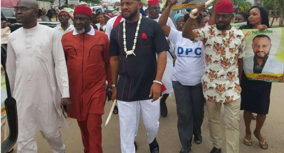 Actor, Yul Edochie Picks Nomination Form for Anambra Governorship Seat