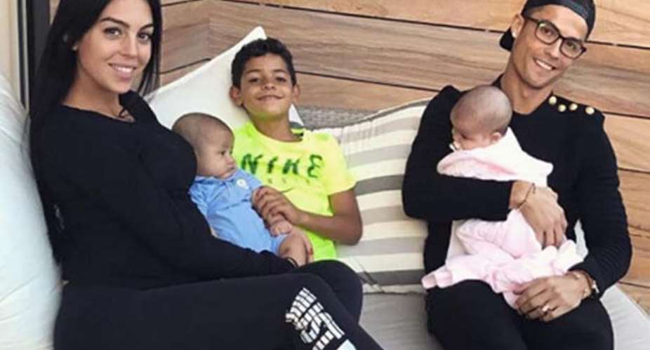 Cristiano Ronaldo and his family