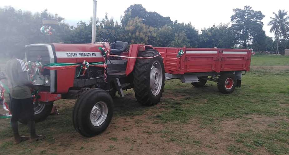 Ho West: Sammy Danku Donates Tractor, Calls For Investment In Agriculture