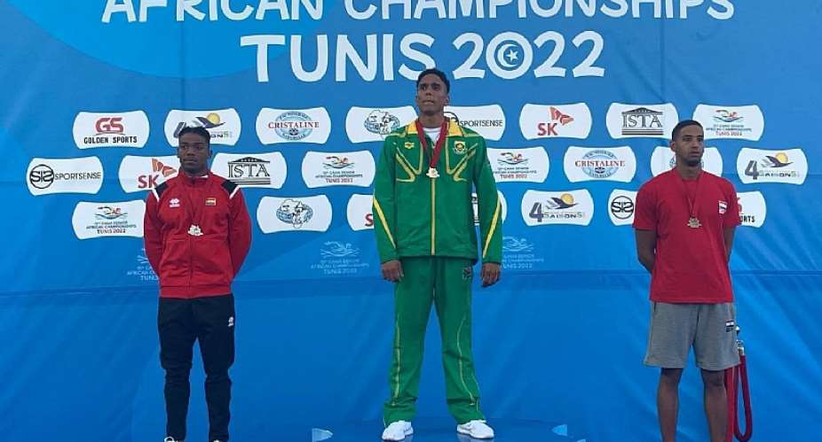 Abeiku Jackson shines at XV African Swimming and Open Water Championship in Tunisia