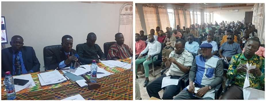 A cross section of dignitaries and participants at the meeting
