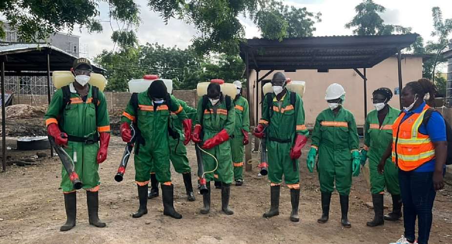 Zoomlion disinfects public spaces across Upper East