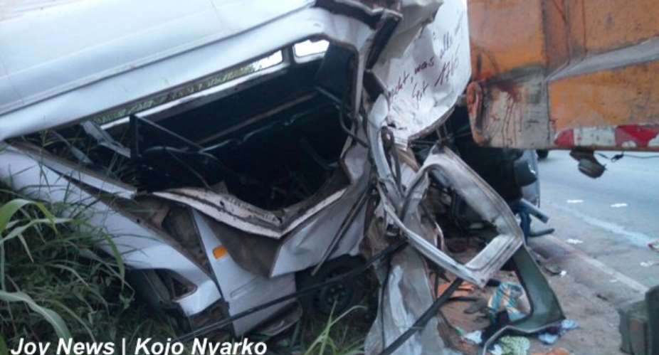 Gomoa Akotsi car crash claims two lives, leaves 14 with serious injuries