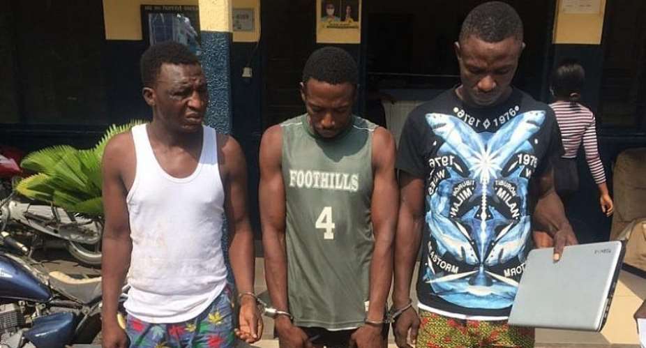 Three Suspected Armed Robbers Busted With Weapons At Abeka Junction