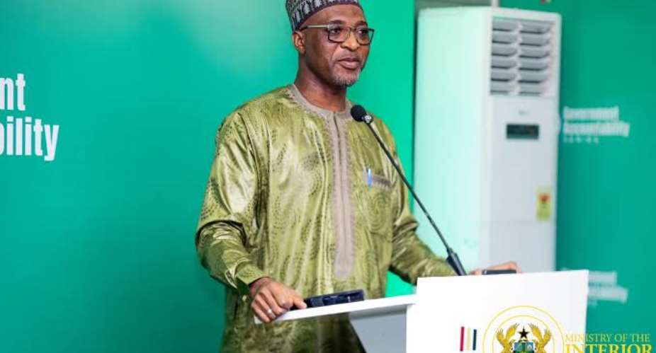 Interior Minister Mohammed Muntaka Mubarak