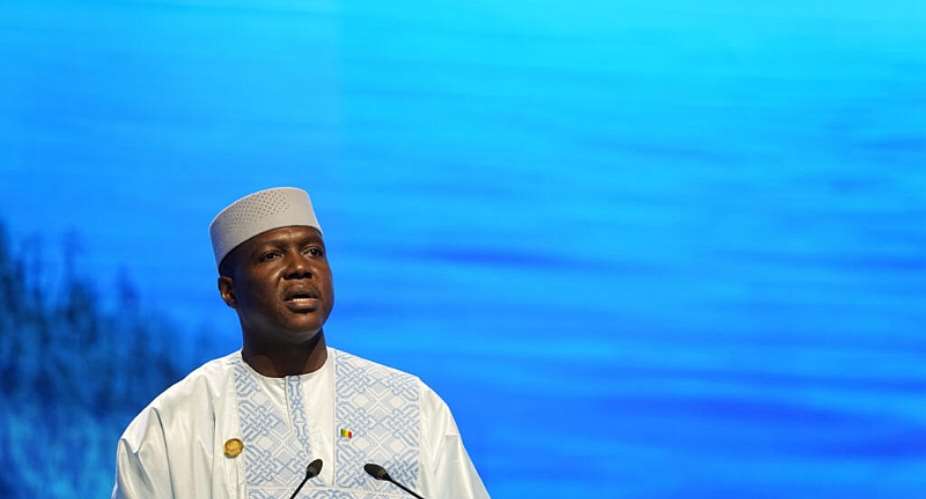 Abdoulaye Maga, acting prime minister of Mali, arrived in Algiers on Monday 24 August 2026. - AP - Peter Dejong