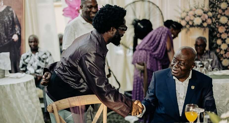 BisaKdeiperforms at event attended by Akufo-Addo