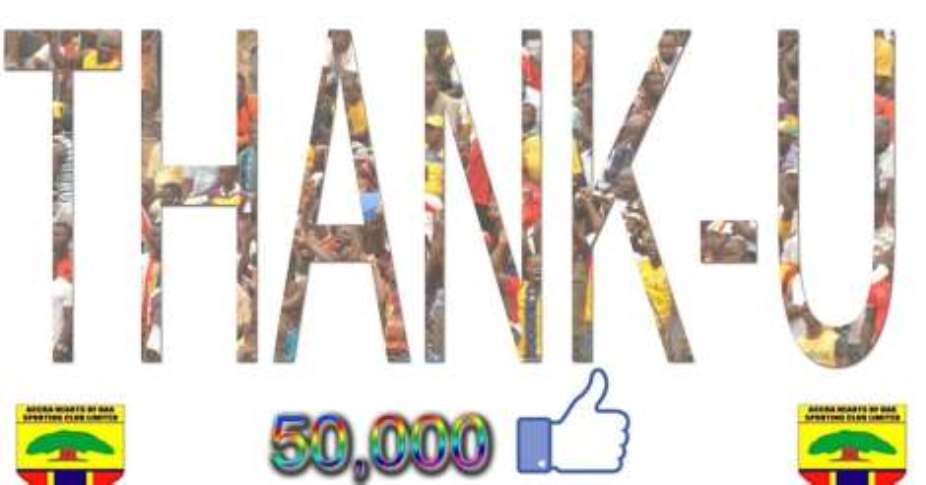 Ghana Premier League: Hearts becomes first club to hit 50,000 likes on facebook