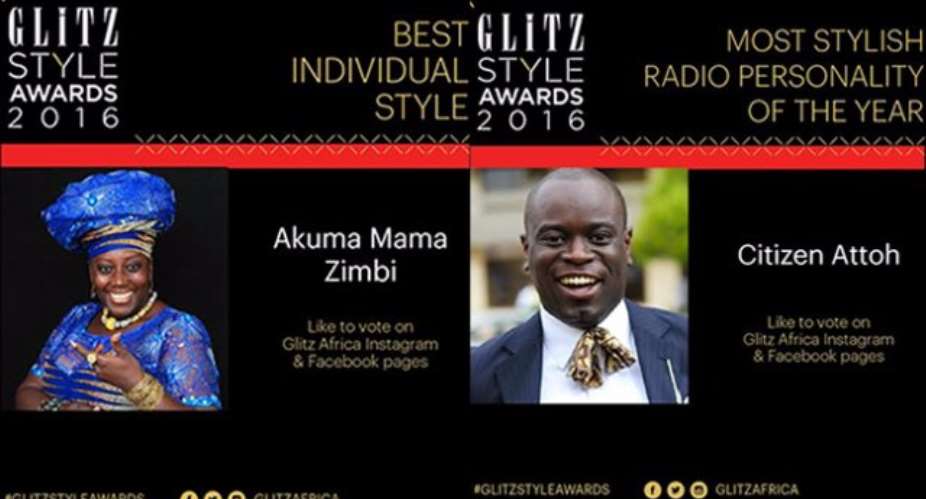 Nathaniel Attoh, Akumaa Mama Zimbi nominated for Glitz Style Awards