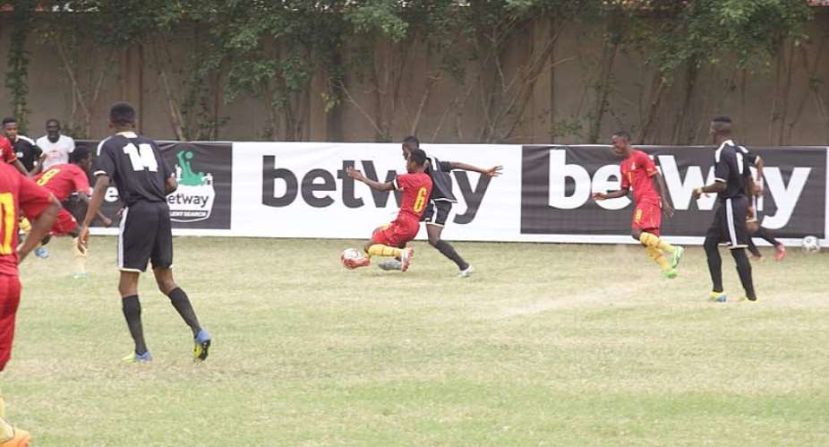 BetWay Select Team Play Black Starlets In A Friendly Match