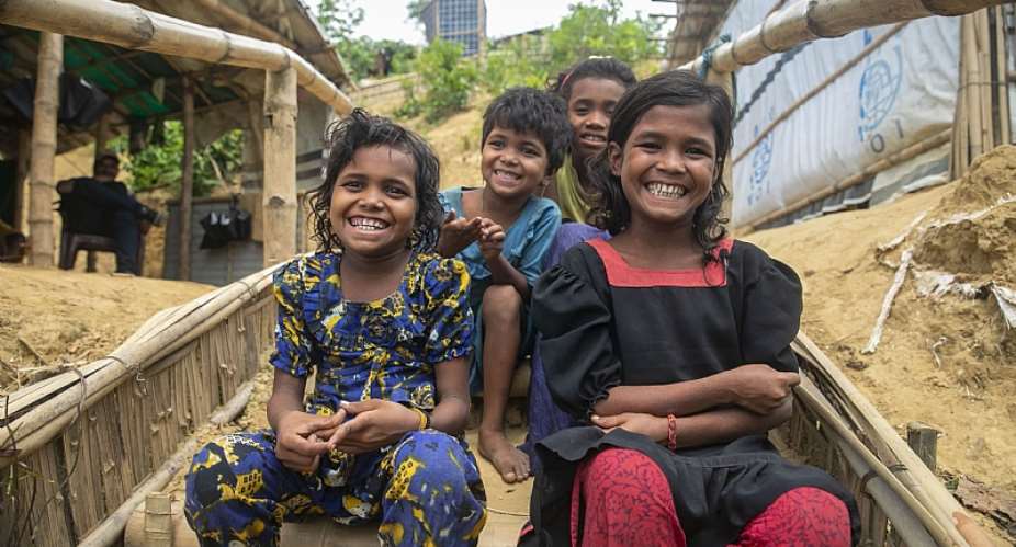 Rohingya refugee children in Cox's Bazar. IOMAbdullah Al Mashrif, 2019.