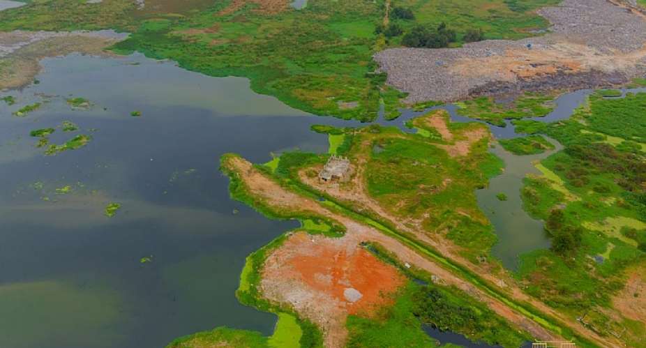 Work begins to reclaimLafabasin to curb flooding inMallam and Weija