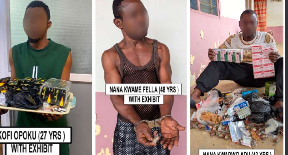 Police arrest seven in intelligence-led narcotics operation in Ashanti Region