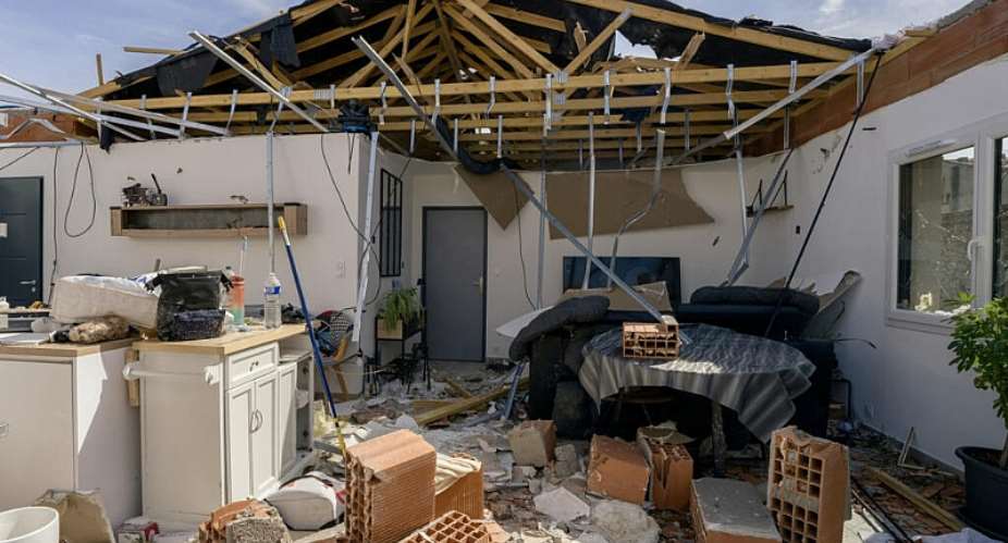 The tornado hit the village of Pomas hardest -  Idriss Bigou-Gilles / AFP