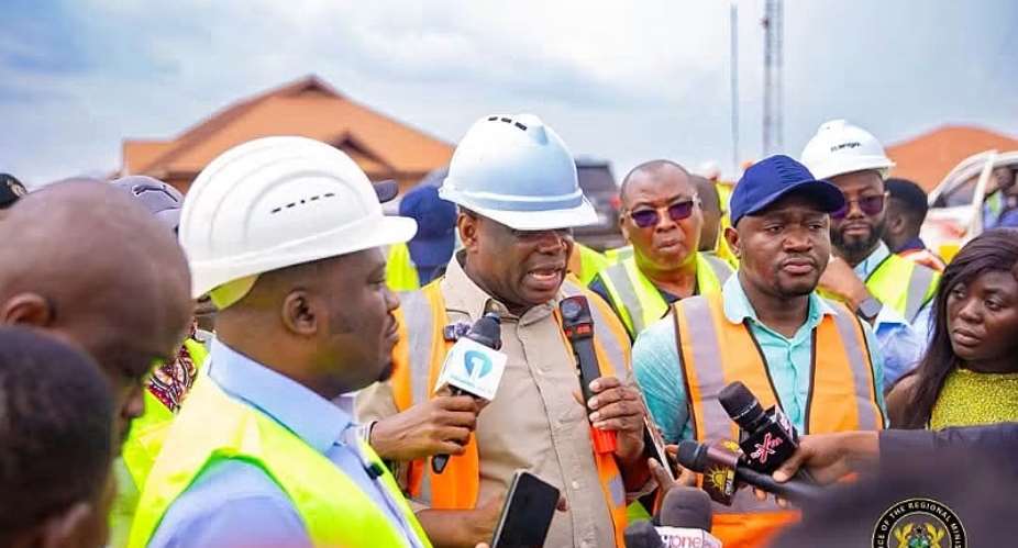 Roads Minister, Ashanti Regional Minister inspect major road projects in Ashanti Region