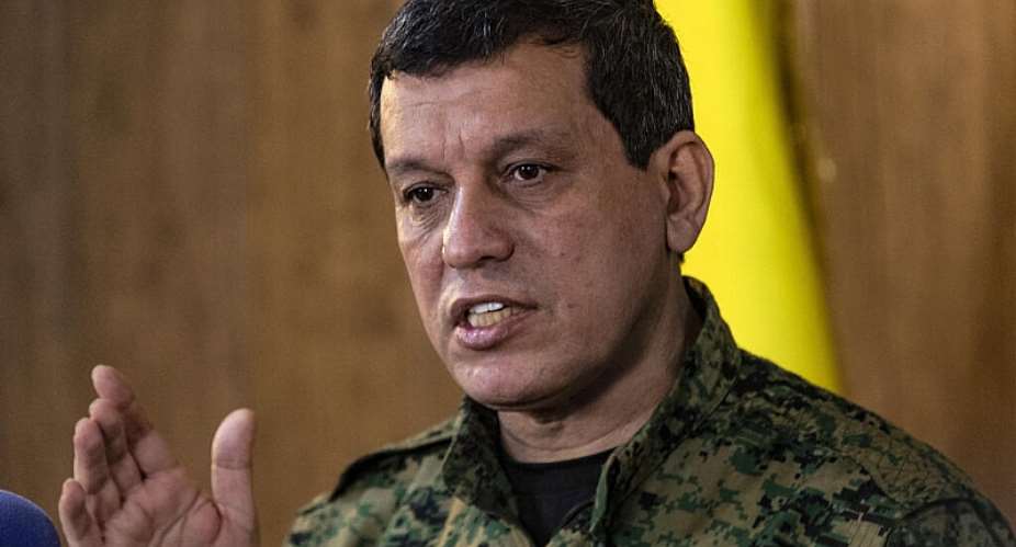 File photo of SDF commander-in-chief Mazloum Abdi taken at a press conference in Syrias northeastern city of Hasakeh on December 6, 2024. -  Delil Souleiman, AFP (File)