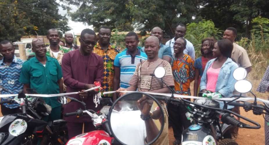 Agric Extension Officers Receive Motorbikes In Tano South