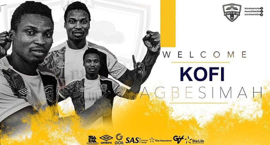 OFFICIAL: Hearts of Oak announce signing defender Kofi Agbesimah from Bechem United