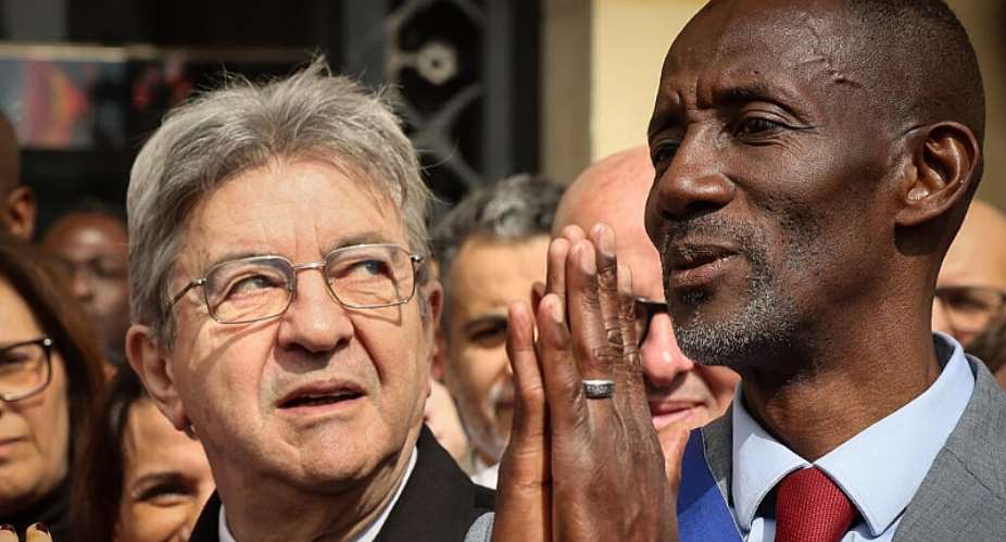 Bally Bagayoko (right), mayor of Saint-Denis and member of LFI, has received the full support of the partys leader Jean-Luc Melenchon (left). -  Thomas Padilla / AP