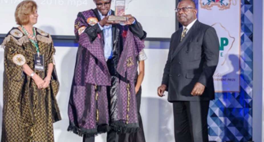 Young entrepreneur honored with Lifetime Africa Achievement Prize