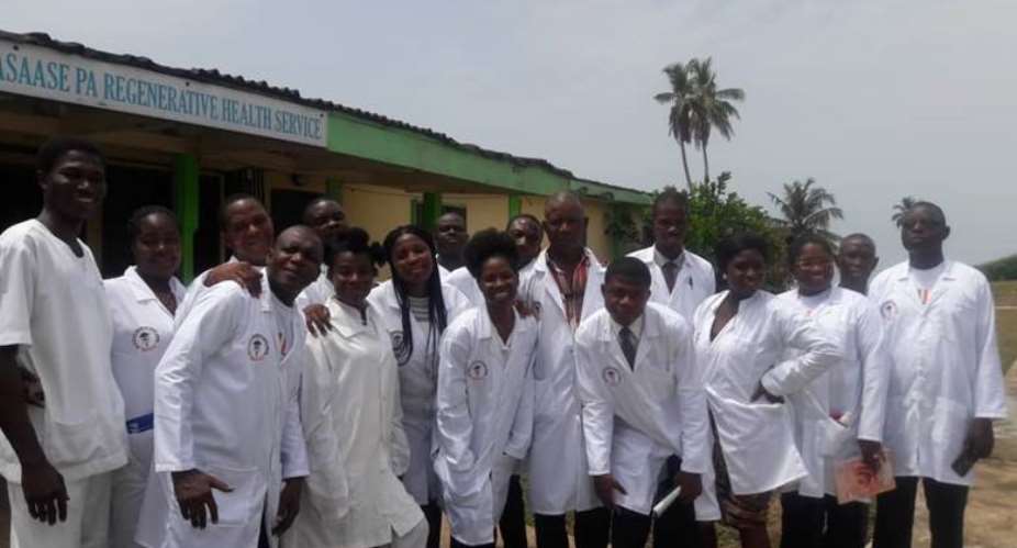 Fig 1 .1st batch Naturopathic Medical Students at Nyarkotey College of Holistic Medicine, Tema C7