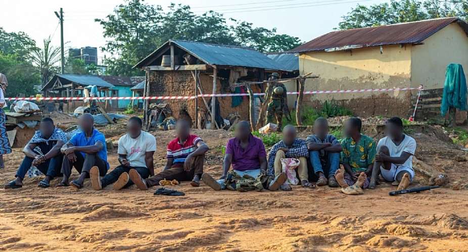 11 arrested, weapons seized in joint military-police operation at Kromase