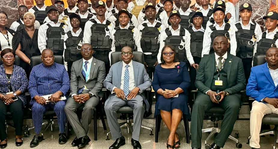 Speaker Bagbin outdoors uniforms for new parliamentary security guards