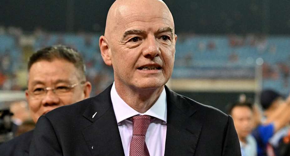 FIFA President Gianni Infantino at th the ASEAN Championship Cup 2026 final in My Dinh National Stadium in Hanoi on August 26, 2026. -  Nhac Nguyen, AFP