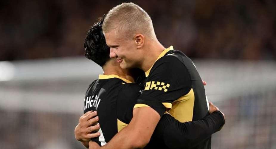 PL: Haaland and Cherki at the double as Man City thrash Palace
