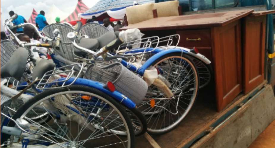 NPP Afigya Kwabre North Constituency Receives Bicycles And Furniture