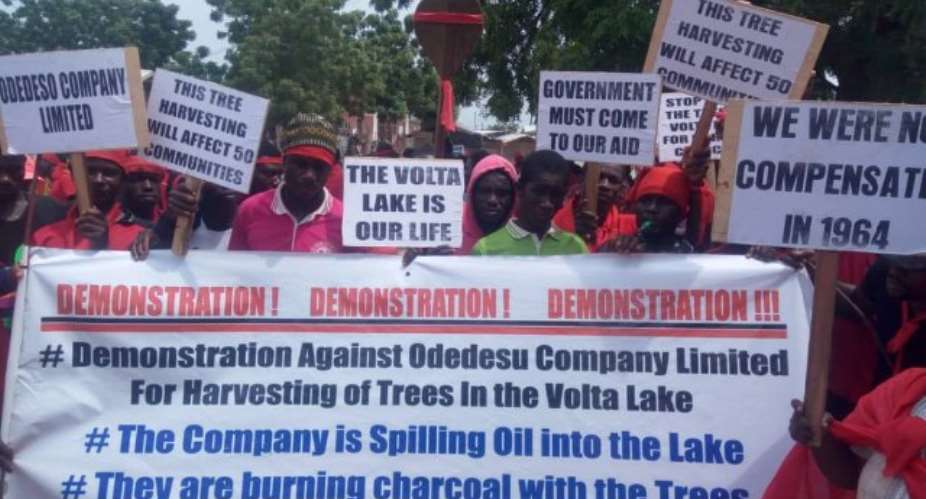 Angry Fishermen Want Tree Harvesting On Volta Lake Halted