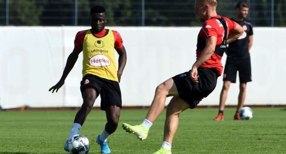 Nana Ampomah Returns To Fortuna Dsseldorf Training After Recovering From Injury