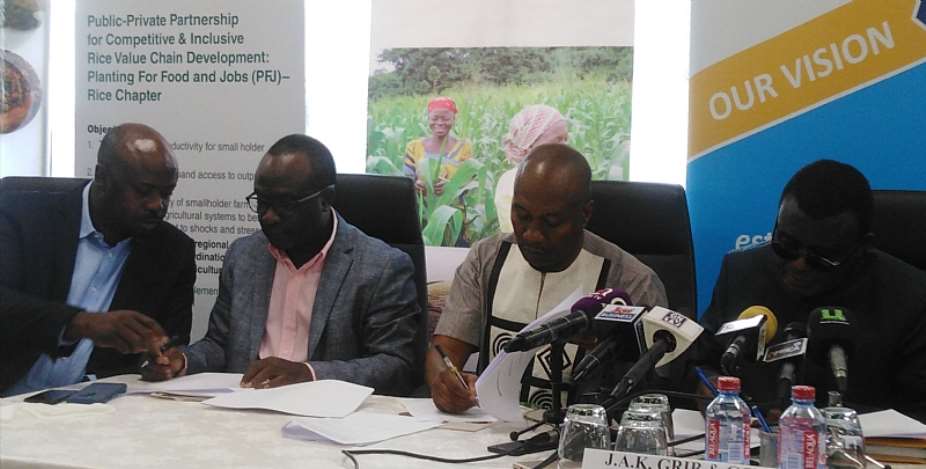 GCX, JAK Foundation And GRIB Sign Joint MoU For Ghanaian Rice Value Chain
