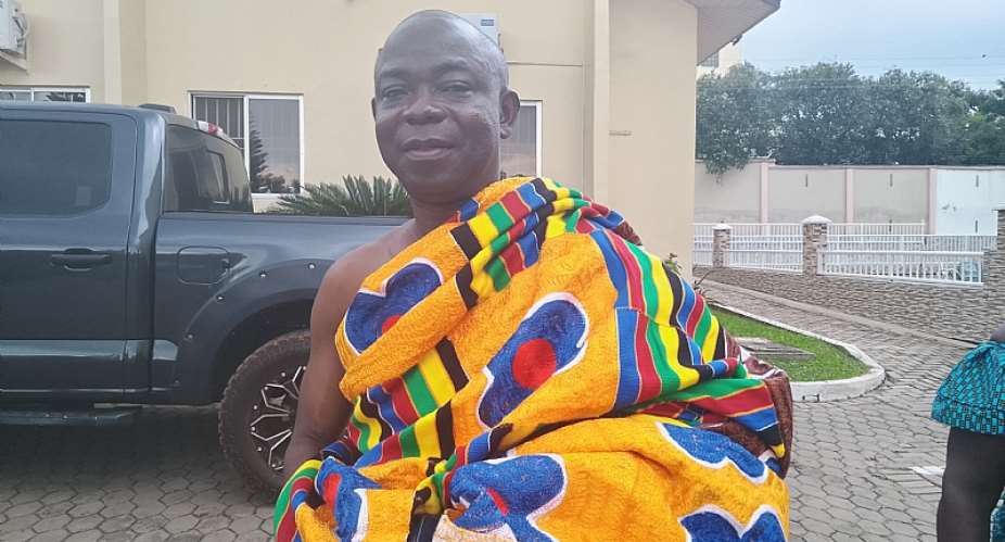 Togbe Sesinu VI the newly enstooled Paramount Chief of Hoe Traditional Area