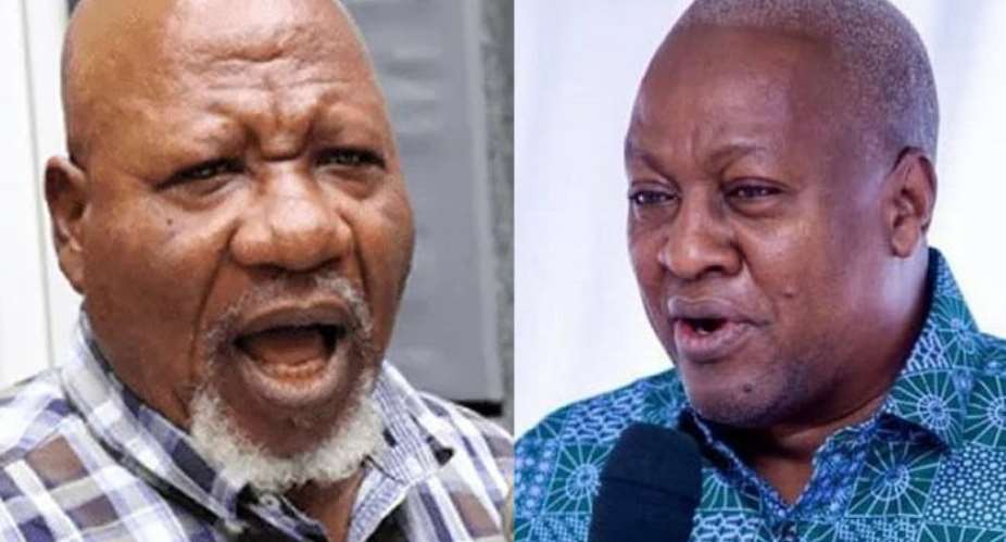 Allotey Jacobs left and John Mahama