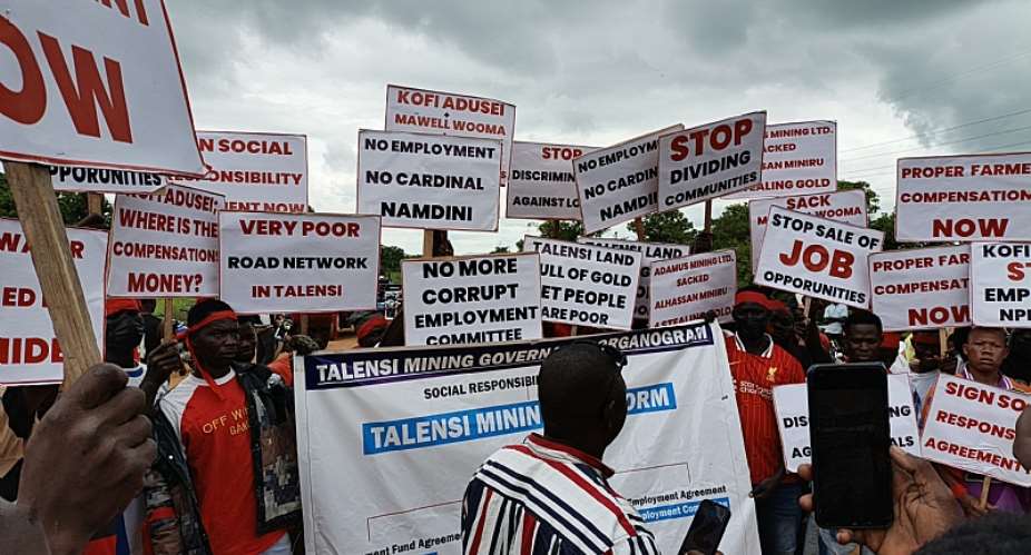 Talensi communities protest against Cardinal Namdini Mining Company over neglect, exploitation