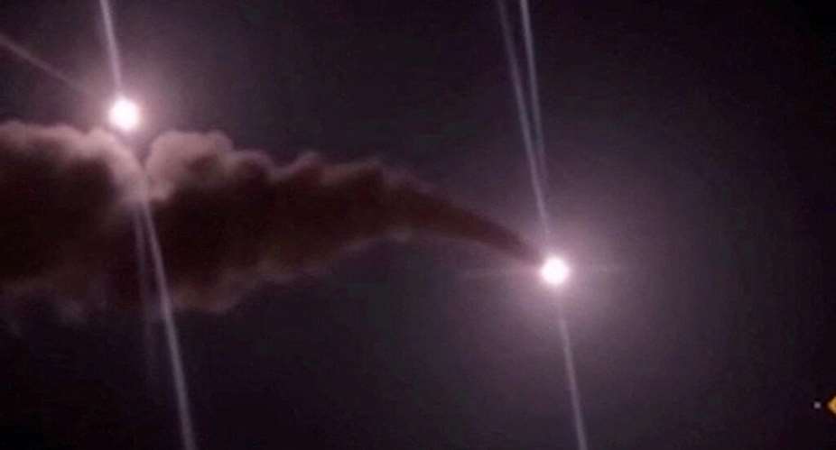 Footage published by Iran purports to show missiles launched at US military targets in Jordan on August 31, 2026. -  via Reuters/Wana News Agency