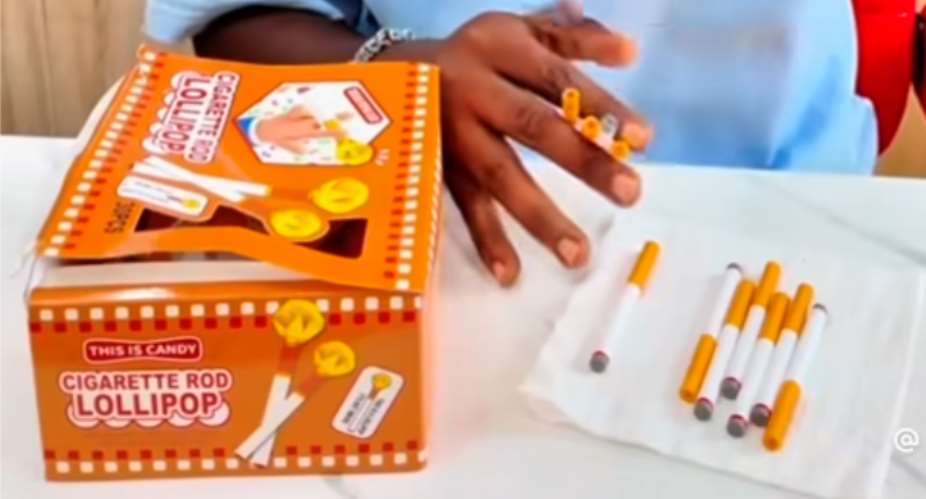 Accra: FDA seizes cigarette-shaped lollipops, arrests key suspect