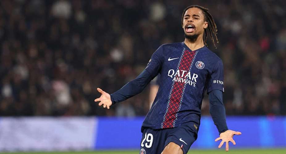 Paris Saint-Germains French forward Bradley Barcola on March 6, 2026. -  Franck Fife, AFP