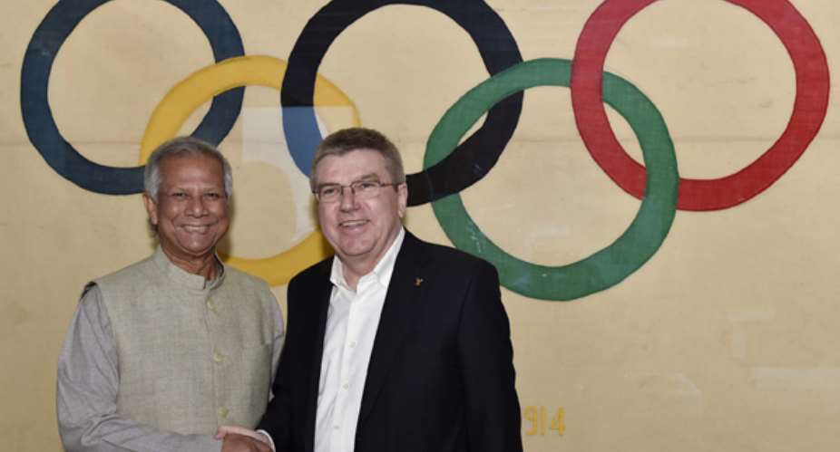 Prof Yunus In Rio As Olympic Torchbearer